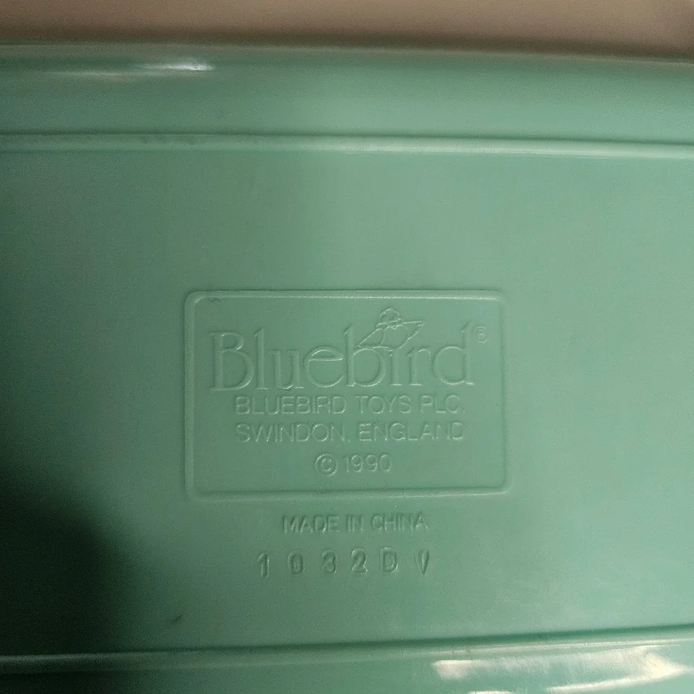 Vintage 1990 Polly Pocket Bluebird Pencil Case Only Teal Green Dollhouse
